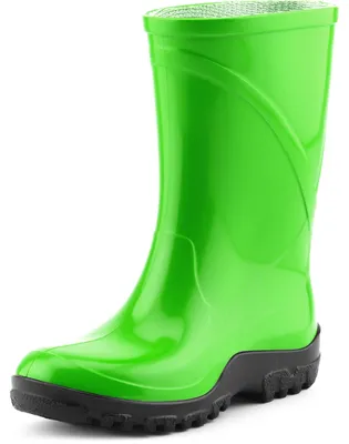 Produktbild von Ladeheid Kinder Mädchen Jungen PVC Gummistiefel Regenstiefel KL002BW (Grün Schwarz, 23/24 EU)