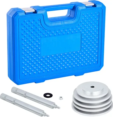 Produktbild von SucceBuy Lagerpressen Set 7-teilig – Werkzeugset mit 5 Buchsen, Griffschaft und Verlängerungsstange, ideal zum Entfernen und Installieren von Lagerlaufringen und Dichtungen, inklusive praktischem Aufbewahrungskoffer