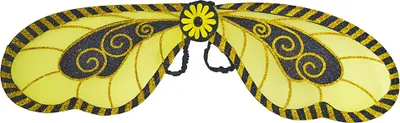 Produktbild von XL Bienen Flügel mit Glitzer 100 x 25 cm | Zubehör Bienenkostüm