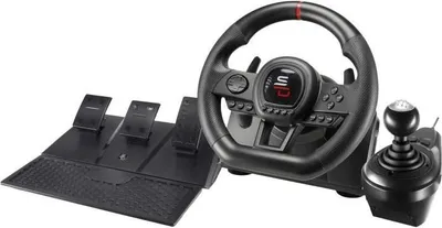 Immagine prodotto di Volante da corsa SUPERDRIVE GS650-X, cambio manuale, 3 pedali, PS4, Xbox Serie X/S, Xbox One