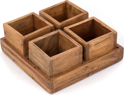 Produktbild von DREVENÉ PÚZDRO "CUBO" | 24x9 cm (ŠxV), mahagón | Súprava krabíc