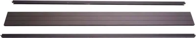 Produktbild von Abschluss-Set für WPC-Sichtschutz Sarthe, Abschlussprofil Windschutz, Alu-Pfosten 180cm, anthrazit