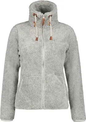 Produktbild von Icepeak Colony Teddy Fleecejacke Damen Langhaarfleecejacke, Farbe:Grau, Größe:L