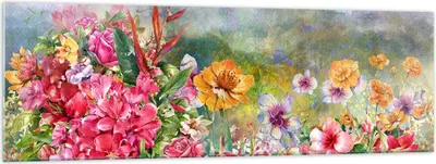 Produktbild von Bilder auf glas - blume sommer natur - 160x50cm - Glasbilder - Wandbilder - Kunstdruck - zum Aufhängen bereit - Wanddekoration aus Glas - Glas Bilder - Wandbild auf Glas - Einteilig - GAB160x50-3843