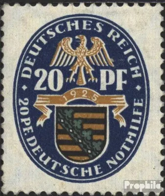 Produktbild von Briefmarken Deutsches Reich 1925 Mi 377 postfrisch Nothilfe:Wappen
