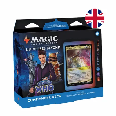 Produktbild von Magic: The Gathering - Universes Beyond: Doctor Who Masters of Evil Commander Deck - po angielsku