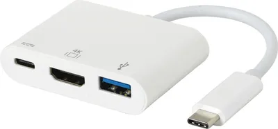 Image de adaptateur multiport AV USB-C eSTUFF (ES623001WH)