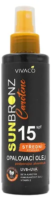 Productafbeelding van Vivaco Sun Bronz Zonnebrandolie SPF15, 150ml