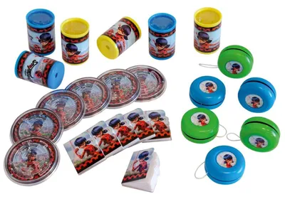 Immagine prodotto di Set regalo coccinella per bambini 24 pezzi colorati - taglia unica