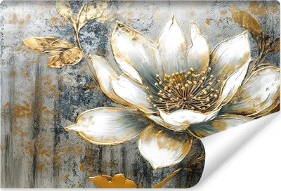 Produktbild von Muralo Vlies Fototapete BLUME Blätter Abstraktion Wanddekoration Br. 135cm x Hö. 90cm