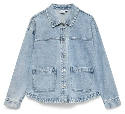 Produktbild von Vero Moda 10331693-XS, Shacket, Weiblich, Erwachsener, Kleidungsknopf, Baumwolle, Blau