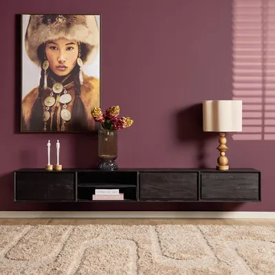 Productafbeelding van Starfurn Zwevend Tv-meubel Ambiance Zwart 240cm