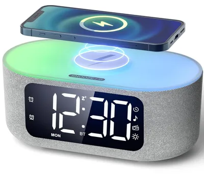 Productafbeelding van Wekker digitale wekkerradio - Digitale wekker - Met radio en LED-display