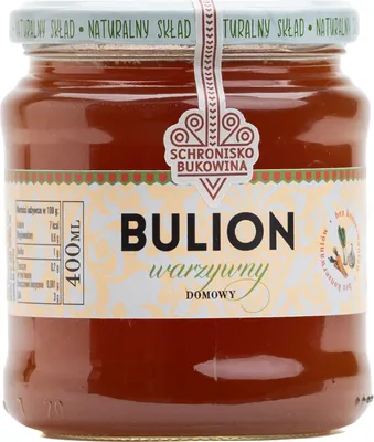 Zdjęcie produktu dla Warzywny bulion 400 ml - Schronisko Bukowina