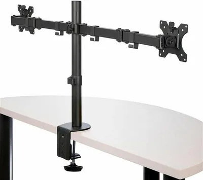 Immagine prodotto di Supporto per monitor doppio - Supporto VESA per scrivania, compatibile con schermi fino a 32"