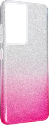 Zdjęcie produktu dla Pokrowiec König Design kompatybilny z Samsung Galaxy S21 Ultra - plastikowe, miękkie etui na telefon komórkowy - różowy