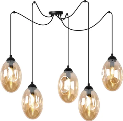 Produktbild von Loft Hängelampe Spinnen Design – Moderne Deckenlampe Kronleuchter für Wohnzimmer, Schlafzimmer und Gästezimmer