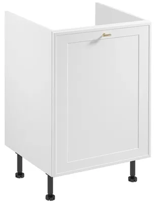 Image de Meuble sous-évier SALERNO - largeur 60 cm, blanc + poubelles ES