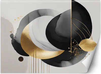 Zdjęcie produktu dla Fototapeta filzelinowa Abstrakcja Art Deco 450x315 cm Feeby Szary klej w zestawie  łatwa w montażu