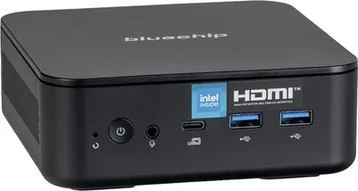 bluechip BUSINESSline M13100 Intel® Prozessor N100 / bis zu 3.40 GHz, Windows 11 Pro, 8 GB DDR4, 120 GB NVMe SSD, Intel® Wi-Fi 6, Bluetooth 5.3, 2 × RJ45 (1 Gb/s), Intel® UHD Grafik