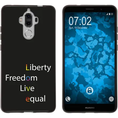 Produktbild von PhoneNatic Case kompatibel mit Huawei Mate 9 Silikon-Hülle pride Wörter M2