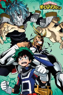 Produktbild von My Hero Academia - Collage - Filmposter TV-Serie - Poster - Größe 61x91,5 cm