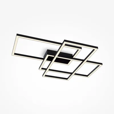 Immagine prodotto di Plafoniera LED in metallo con cambio colore 3000-4000 K 2900 lm nero moderno
