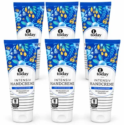 Produktbild von Today Intensiv Handcreme – für trockene Hände, 125 ml (6 Pack)