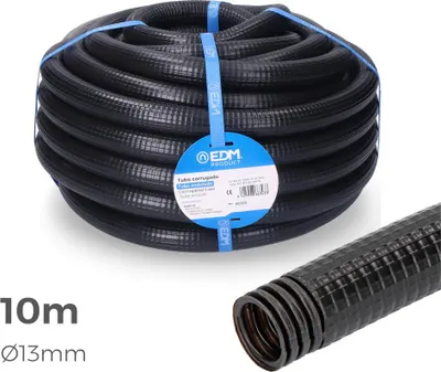 Image de Gaine Préfilée Ferroplast 13mm Extérieur Protection Câbles Extérieurs Robuste - Edm