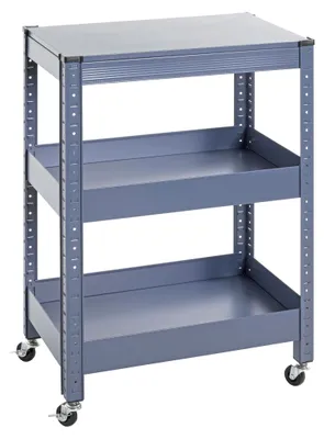 Produktbild von HAKU Servierwagen blau - Metall, B/H/T: 50x75x32 cm