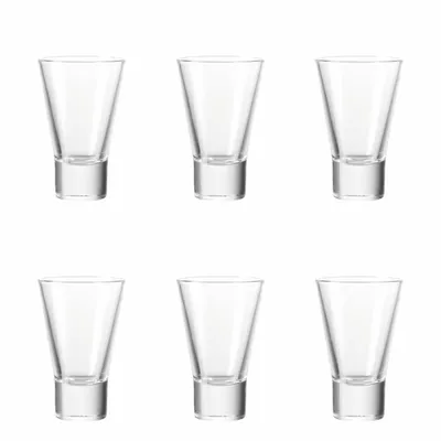 Produktbild von Leonardo Gilli Avernabecher 6er Set, Schnapsglas, Pinnchen, Shotglas, Glas, 150 ml, 86584