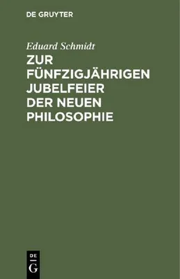 Produktbild von Zur fünfzigjährigen Jubelfeier der neuen Philosophie