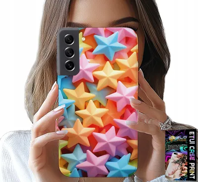 Obrázok produktu pre Puzdro Pre Samsung Galaxy S22 - Farebné Hviezdy + Fólia