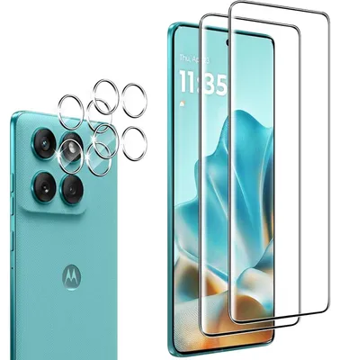 Obrázok produktu pre Ochranná fólia pre Motorola Moto Edge 60 PRO/Edge 60/Edge 60 fusion, 2x tvrdené sklo na ochranu displeja, 2x ochranná fólia na ochranu fotoaparátu, tvrdosť 9H, HD kvalita