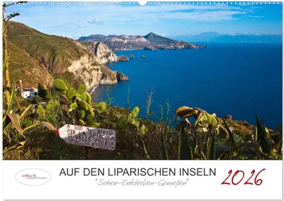 Produktbild von Auf den Liparischen Inseln (Wandkalender 2026 DIN A2 quer), CALVENDO Monatskalender