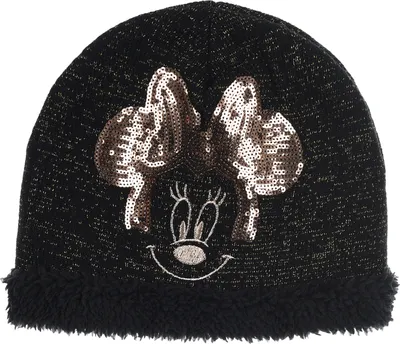 Produktbild von Minnie Mouse Kinder Winter-Set 3 tlg. WInter-Mütze, Schal & Handschuhe, Farbe:Schwarz, Größe:52