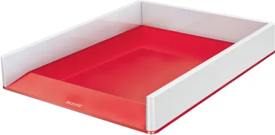 Produktbild von Leitz Briefkorb WOW 53611026 DIN A4 PS weiß/rot