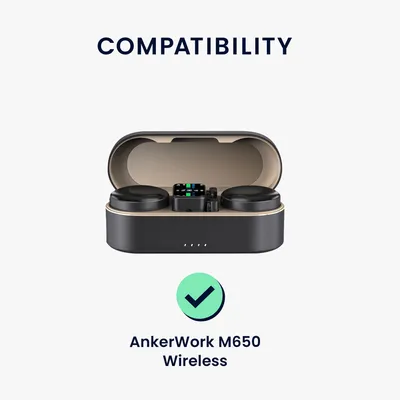 Produktbild von kwmobile Hülle kompatibel mit AnkerWork M650 Wireless Hülle - Mikrofon Case - TPU Silikon Cover - Schutzhülle in Schwarz