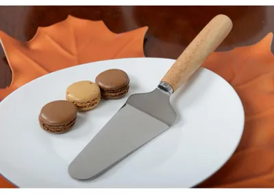 Produktbild von Kuchenschaufel aus Edelstahl mit Holzgriff