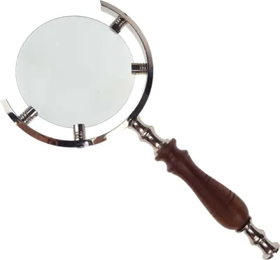 Produktbild von Leselupe Handlupe Vergrößerungsglas Glas vernickelt #49010