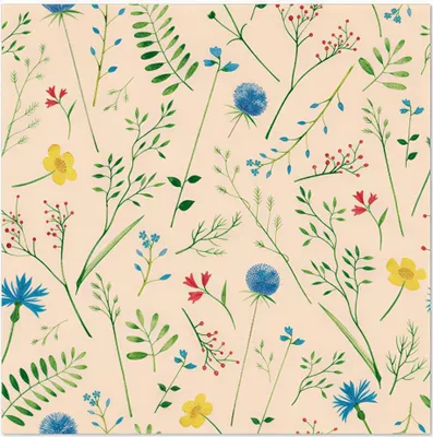 Produktbild von PAPSTAR Motiv-Servietten "Sommaräng" 330 x 330 mm natur 20 Stück