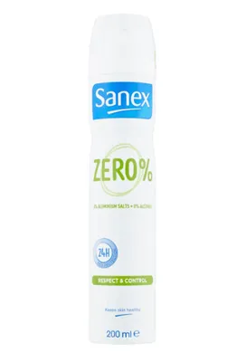 Produktbild von Sanex Deo-Spray 200 ml Zero% – Respekt und Kontrolle