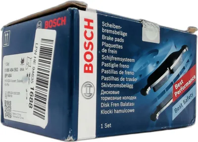 Produktbild von Bosch Automotive BP1484 Bremsbeläge - Vorderachse - ECE-R90 - Vier Bremsbeläge pro Set - Kupferfreie - Abmessungen: Höhe 58,5 mm