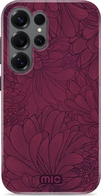 Produktbild von MIO Handyhülle für Samsung Galaxy S25 Ultra MagSafe Hülle Hardcase Backcover - Berry Blooms