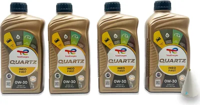 Produktbild von Total Quartz Ineo First 0W-30 | 4 L | B71 2312  B71 2302 | mit Öltrichter