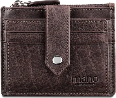 Produktbild von mano Leder Kartenetui Don Pietro Creditcard Wallet Dark Brown dunkelbraun