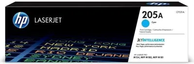 Produktbild von HP 205A Cyan Tonerpatrone, LaserJet, Kompatibel mit M154/M180/M181, Bis zu 900 Seiten