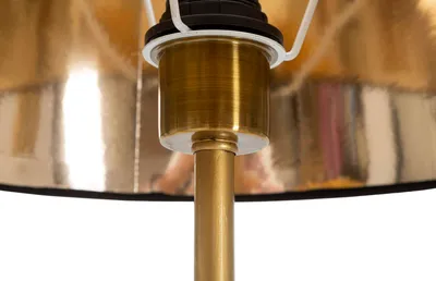Zdjęcie produktu dla Lampa podłogowa Lampada 37 x 164,5 x 37 Metal PVC Poliester Czarne złoto