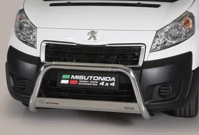 Produktbild von J&J AUTOMOTIVE | Ladekantenschutz Stoßstange Schweller Für Peugeot Expert 2 ab 2006 Ø 63mm, Edelstahl Chrom, Auf Stoßfänger, Hinten, Stoßstangen, Ladekantenschutz, Kofferraum Schutz
