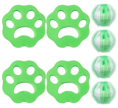 Fusselentferner-Set für Waschmaschine, 8-teilig, Handgerät + Fusselfänger